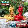 Flexi-Factory-Dan-Sopala-Dragon-05.jpg Fichier STL Flexi Print-in-Place Dragon impérial・Modèle à télécharger et à imprimer en 3D, FlexiFactory