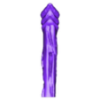 Raven_Middle.stl Raven Skull Wand - Harry Potter Spirit Animal