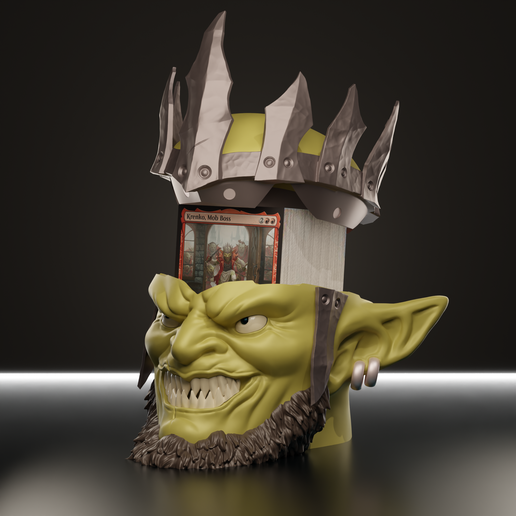 MTG Goblin DECK BOX COMPATIBLE WITH COMMANDER DECKS: Krenko #058 3D  File for 3D printingCults