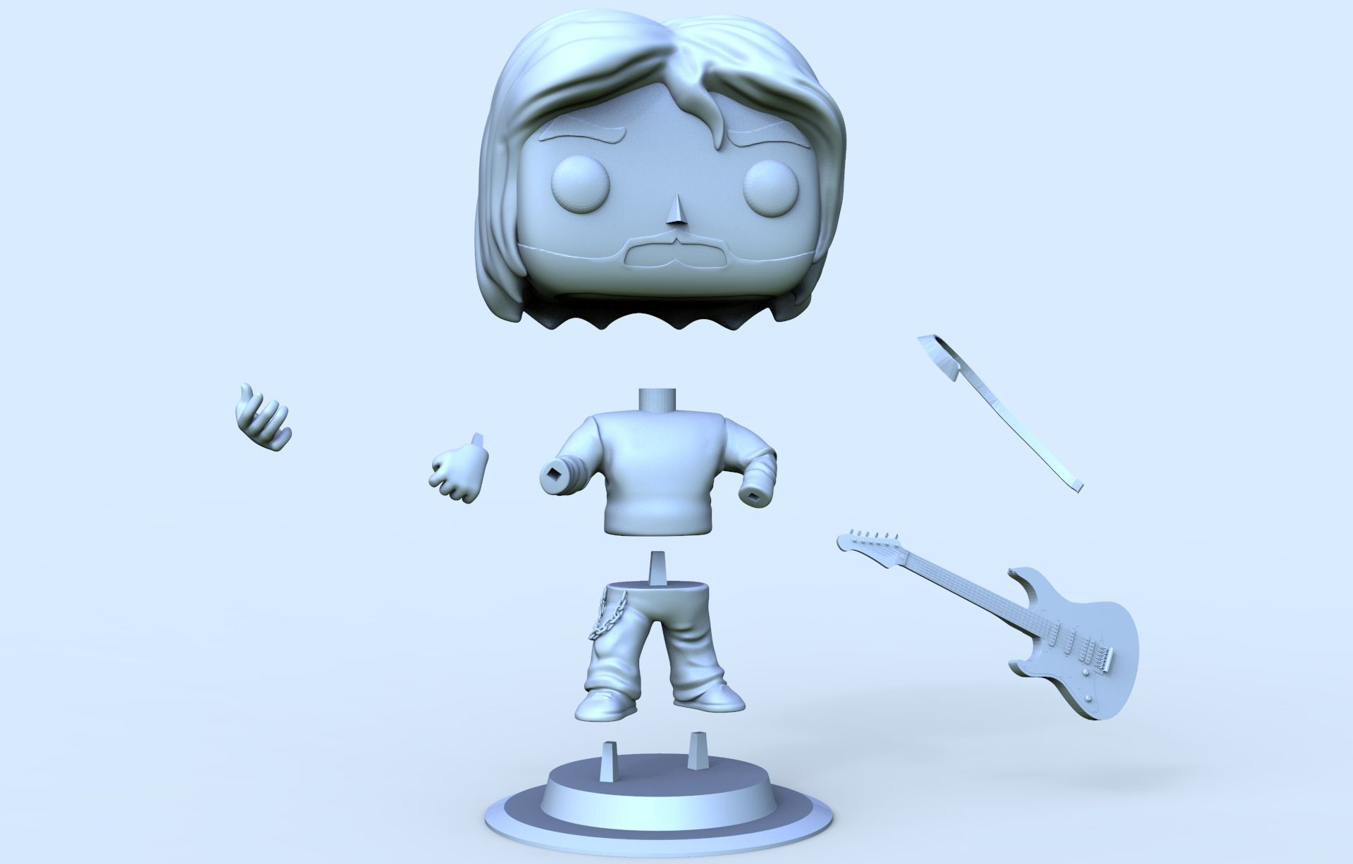 Descargar archivo STL Funko Kurt Cobain • Objeto para impresión 3D ・ Cults