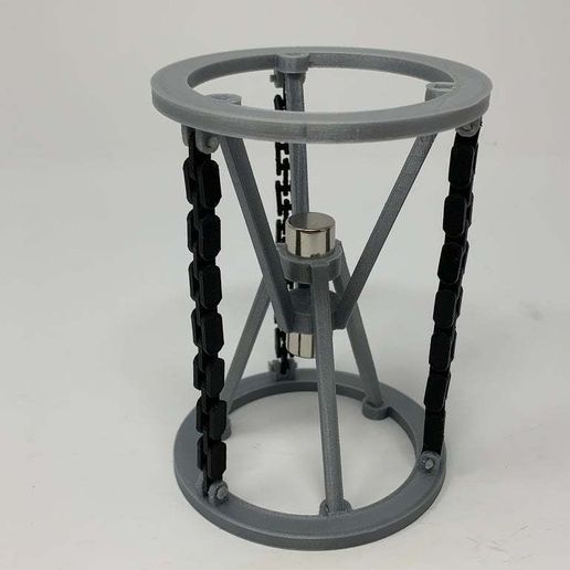 3D Printed Magnetic Tensegrity Model - 3D model önizlemesi