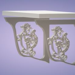 tigrou-3.jpg Fichier STL tigrou winnie EQUERRE D ETAGÈRE CHAMBRE D ENFANT WOOD・Modèle pour imprimante 3D à télécharger