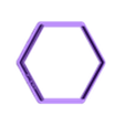 Hexagon~3.25in_depth_0.5in.stl Hexagon Cookie Cutter 3.25in / 8.3cm