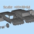 0_6.jpg Car 3d printing models Charger second gen with interior
