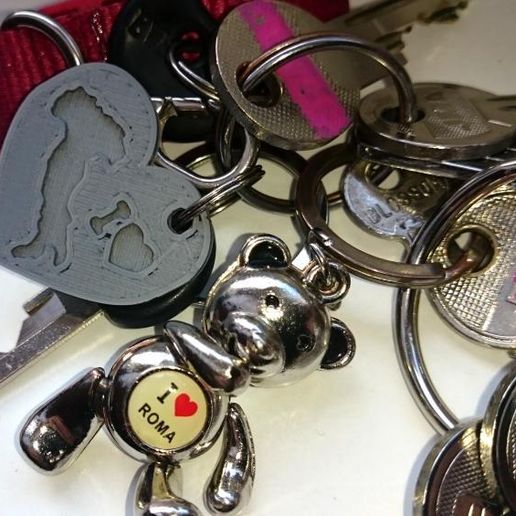 Keychain "I love Italy" 3D model
