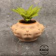 cat-planter-2.jpg Cat Planter Vase Poly-Cat with Drain Holes