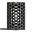 5S.jpg Honeycomb pencil cup - 3d model
