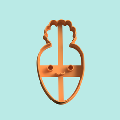 carrot-face-kawaii-cookie-cutter-stl-file.png Archivo STL carrot face kawaii cookie cutter stl・Diseño de impresora 3D para descargar