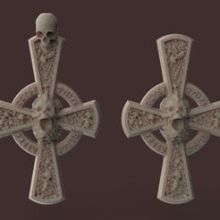 first.jpg Gothic cross with skulls