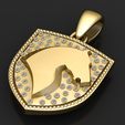 2.jpg HORSE FACE DESIGN SHEILD PENDANT 3D PRINTABLE MODEL