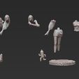 PARTS.jpg tifa lockhart - final fantasy 7 - 3d print figurine statue
