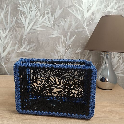 Bolso de Mano Floral Premium 3D – Patrón Calado Ensamblable (86x155x216 mm)