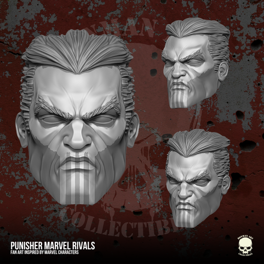 Punisher Marvel Rivals Fan art 3D printable files for Action figures