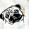 Sin-título.jpg Pug dog wall decoration wall decoration pet dog deco wall house realistic pet