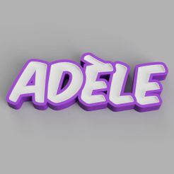 LED_-_ADÈLE_2023-Mar-07_02-10-21AM-000_CustomizedView33594304945.jpg Archivo 3D NAMELED ADÈLE - LÁMPARA LED CON NOMBRE・Objeto para impresora 3D para descargar