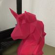 oe TG beh b bobs ee Tee ahaa eth + nabbe) Lowpoly piggy bank unicorn head.