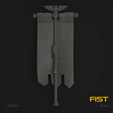 F03.png STL file Fist Marine Standard Banner・Design to download and 3D print, hpbotha