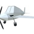 model-89.png low poly small airplane 3d model