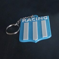 2.jpg Archivo STL gratis Llavero Racing Club・Diseño por impresión en 3D para descargar