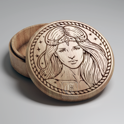 1.png Virgo - V-Carved Jewelry Box - Digital Files for CNC Router