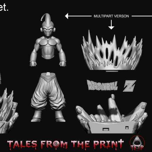 Kid-buu-DEMO-4k-Tales-from-the-print.png Kid buu - Majin buu - Boubou - boo Dragon Ball Z One part and multipart versions High quality by Tales From The Print.