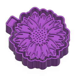 SUNFLOWER-1.png STL-Datei SUNFLOWER FRESHIE MOLD - 3D MODEL MOLDING FOR MAKING SILICONE MOULD・Modell zum Herunterladen und 3D-Drucken