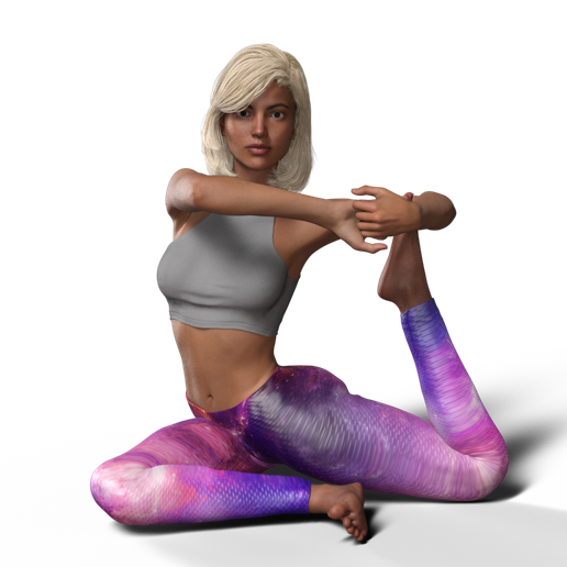 YOGA GIRL 4 3D model