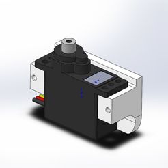 HS-65 Servo Mount Asm x01.JPG STL file HS-65 Servo Mount・3D printing idea to download