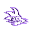 Son Goku fixed.stl STL file Dragon Ball Cookie cutter set・3D print object to download