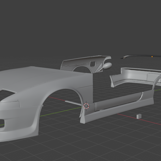 3D TABIJIボディキット 🚗 1:24 GP Sports G-Four bodykit for fujimi 180sx s13・Free STL