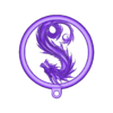 ColganteDragón.stl DRACHE ANHÄNGER