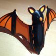 IMG_7283.jpg One Piece Halloween Bat with Hinged Wings & String Attachments