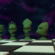 HumanSkullG.png Human Skull Chess Set EWANCS