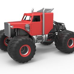1.jpg 3D file Diecast Monster Tow Truck Scale 1:25・3D printing design to download