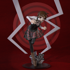 tbrender_004.png Makoto Nijima/ Queen- Persona 5 anime figurine for 3d printng