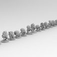 Squigs-In-Line-3.jpg Бесплатный STL файл Двуногие компакторы для мусора・Дизайн 3D-принтера для скачивания