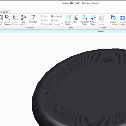 Frisbee - 3D model önizlemesi