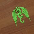 Dragon Keychain 3.JPG STL file Dragon keychain・3D printable design to download