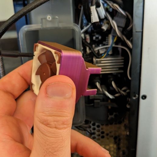 Bambu X1 Carbon MC board Noctua fan housing
