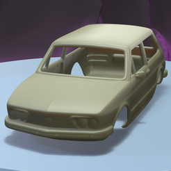a001.png STL-Datei VOLKSWAGEN BRASILIA 1973 (1/24) bedruckbare Karosserie・3D-druckbares Design zum Herunterladen