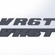 VR6T-Golf-2-Frontgrill-1.jpg VW Golf 2 VR6T badge logo emblem front grill VR6 GTI passat vento mk2