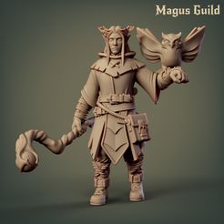 1.jpg STL file Wood Elf Druid - MG1.2・3D printing design to download