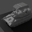 Tent01.png Merkava mark IV with Anti-Drone cage 3D print model