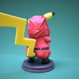 squid-game-pikachu-8.png squid game Pikachu - Pika pink soldier - Ready for 3D print 3D print model