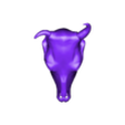 Cow_Skull_horns_2.stl Coquille de vache