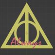 q.jpg Harry Potter Deathly Hallows Always Sign Keychain Pendant 2 designs