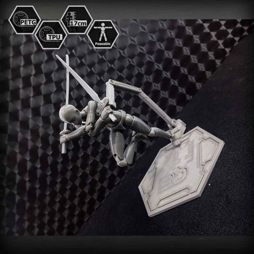 🤖 1/10 Scale TPU Joint Action Figure E.V.A 02・Free STL File for 3D ...