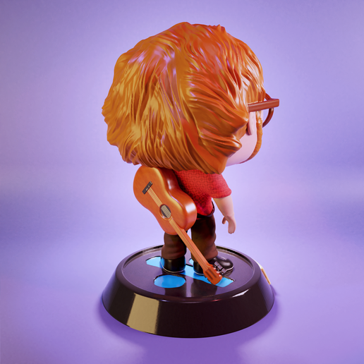 🎸 Ed sheeran Funko・ STL File for ・Cults