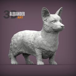 Cardigan-Corgi-1.jpg Fichier STL Cardigan Corgi Modèle imprimé en 3D・Plan pour imprimante 3D à télécharger