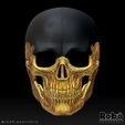 THE-BROKER-RIPPER-SKULL-MASK-10.jpg Bantam The Broker - Ripper The Bone Collector Mask - Warzone MW3 - STL model 3D print file